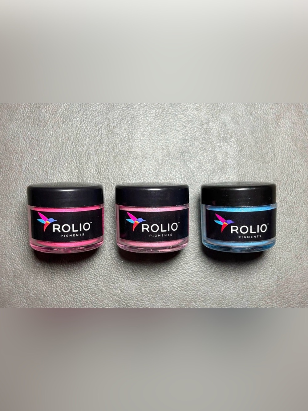 Pink Press-On Nail Pigment - Shimmery Pink Accent